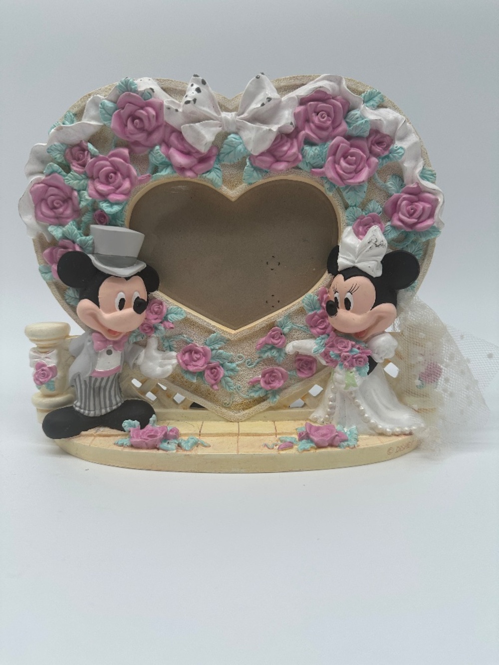 Vintage Disney Mickey & Minnie Mouse Wedding Photo Frame
